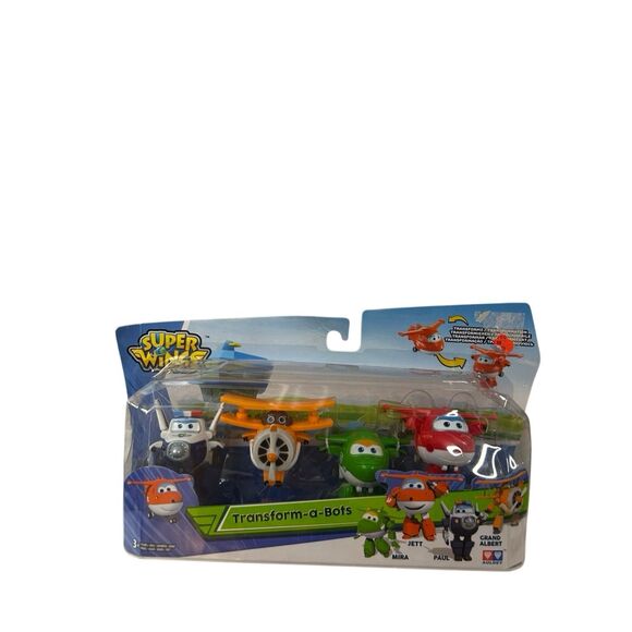 Super Wings Tranforms- a-bots toys Mira/Jett?Paul/ Grand al bert new - Picture 1 of 6
